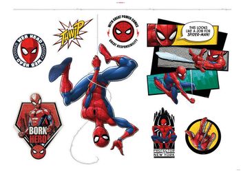 Komar Wandtattoo »Spider-Man Web Head - Größe 100 x 70 cm« selbstklebend, W günstig online kaufen