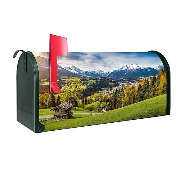 Banjado Amerikanischer Briefkasten Grün 48x22x16cm US Mailbox Letterbox Pos günstig online kaufen