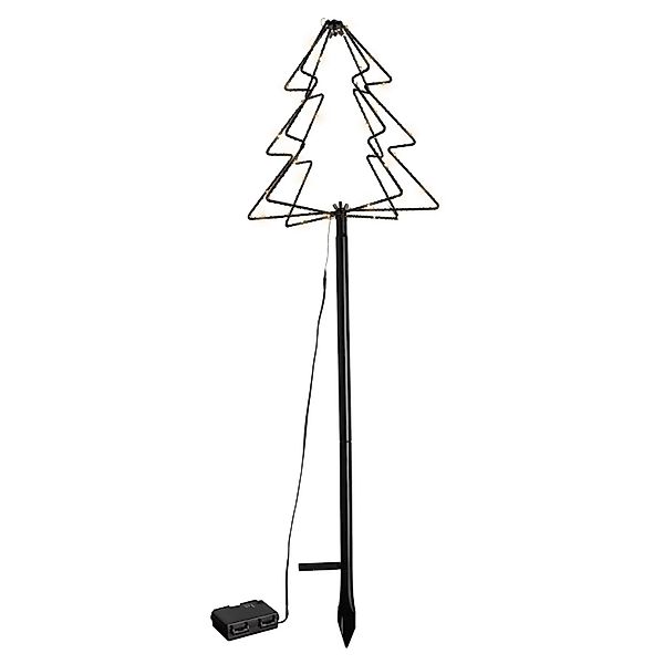 Lex 80 cm LED Gartenfigur Baum aus Metall Lichterbaum Batterie Leuchtbaum I günstig online kaufen