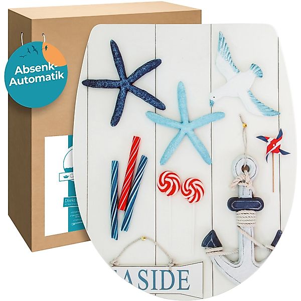 Calmwaters WC-Sitz Motiv Maritim, Motiv Maritimes günstig online kaufen