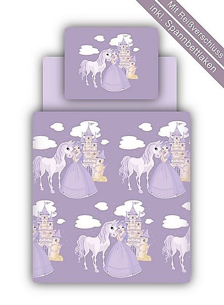 Ticaa Kinderbettwäsche Kinder Bettwäsche Set inkl. Bettlaken Prinzessin, Ba günstig online kaufen