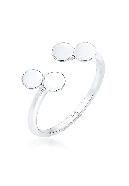 Elli Fingerring Kreis PLättchen Look Offen günstig online kaufen