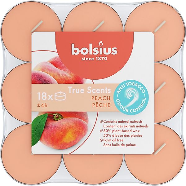 Bolsius Duftkerze Bolsius Duft-Teelichte Alu 4 Stunden 18er Pack günstig online kaufen