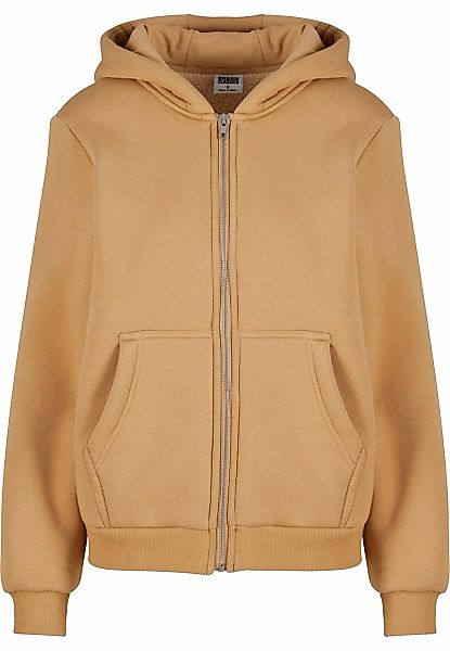 URBAN CLASSICS Sweatjacke "Urban Classics Ladies Bonded Sherpa Zip Hoody" günstig online kaufen