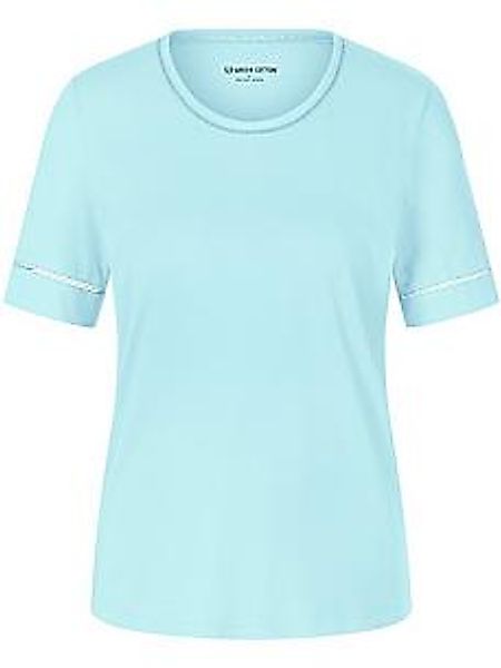 Rundhals-Shirt Frida Green Cotton blau günstig online kaufen