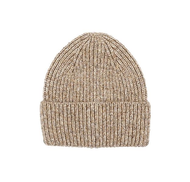 CAPO Strickmütze Melange-Optik, Rippenstrick, breiter Umschlag günstig online kaufen