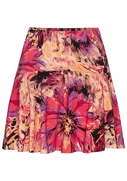 LASCANA Hosenrock, mit Alloverdruck, Skort, Rock inklusive Hose, bequemer B günstig online kaufen