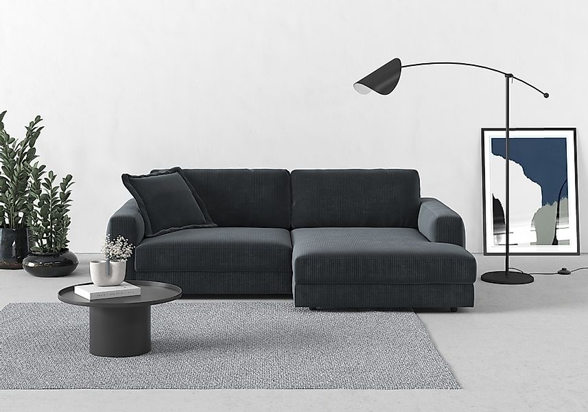 TRENDMANUFAKTUR Ecksofa "Bourbon" mit extra hohem Sitzkomfort, auch in Cord günstig online kaufen