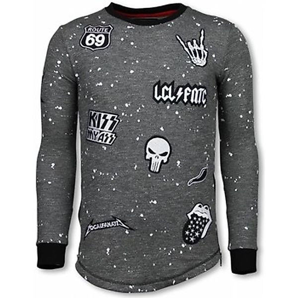 Local Fanatic  Sweatshirt Long Embriordry Patches Rockstar günstig online kaufen