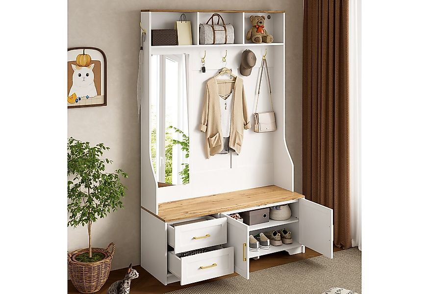 MODFU Garderoben-Set Garderoben-Set, (Eingangsschrank, Flurschrank, 1-St., günstig online kaufen