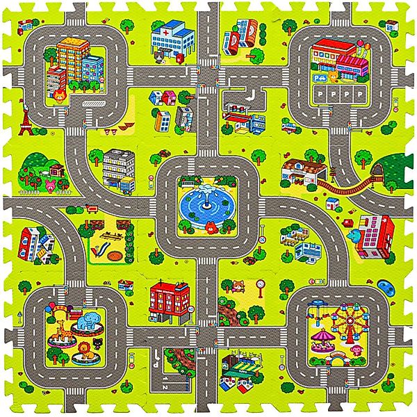 LittleTom Puzzlematte Straße - 9 Teile günstig online kaufen