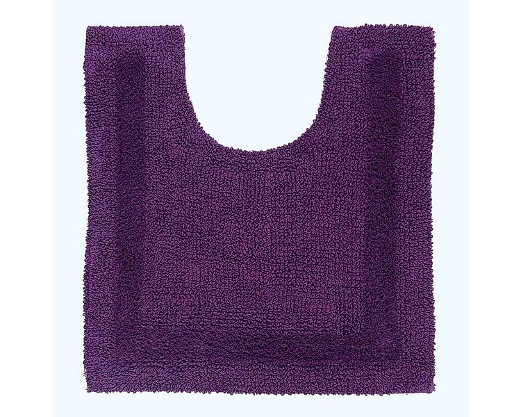 Homescapes Badematte WC-Vorleger lila 50x55 cm aus 100% Baumwolle, Höhe 20 günstig online kaufen