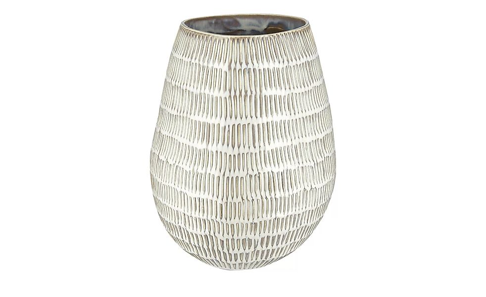 Vase - creme - Steinzeug - 26 cm - Dekoration > Vasen - Möbel Kraft günstig online kaufen