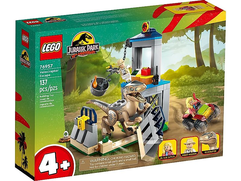 LEGO® LEGO® Jurassic World 76957 Flucht des Velociraptors Konstruktionsspie günstig online kaufen