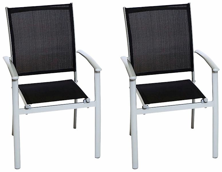 MERXX Gartensessel "Milano" Set, 2 Stk. tlg. B/T/H: 57x56x90 cm günstig online kaufen