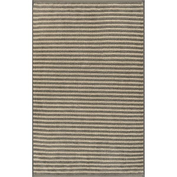 Cawö Badematten Two-Tone Stripes 480 - Farbe: graphit - 70 - 50x80 cm günstig online kaufen