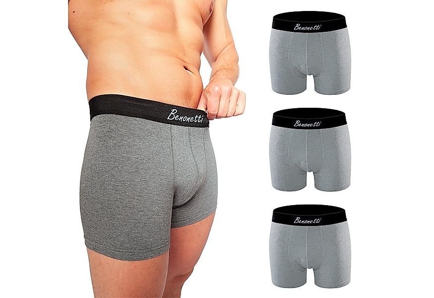 Benonetti Boxershorts weich, langlebig & atmungsaktiv, kein Aufrollen (3 Pa günstig online kaufen