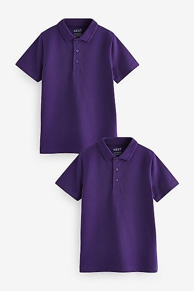 Next Poloshirt Schul-Poloshirts aus Baumwolle im 2er-Pack (2-tlg) günstig online kaufen