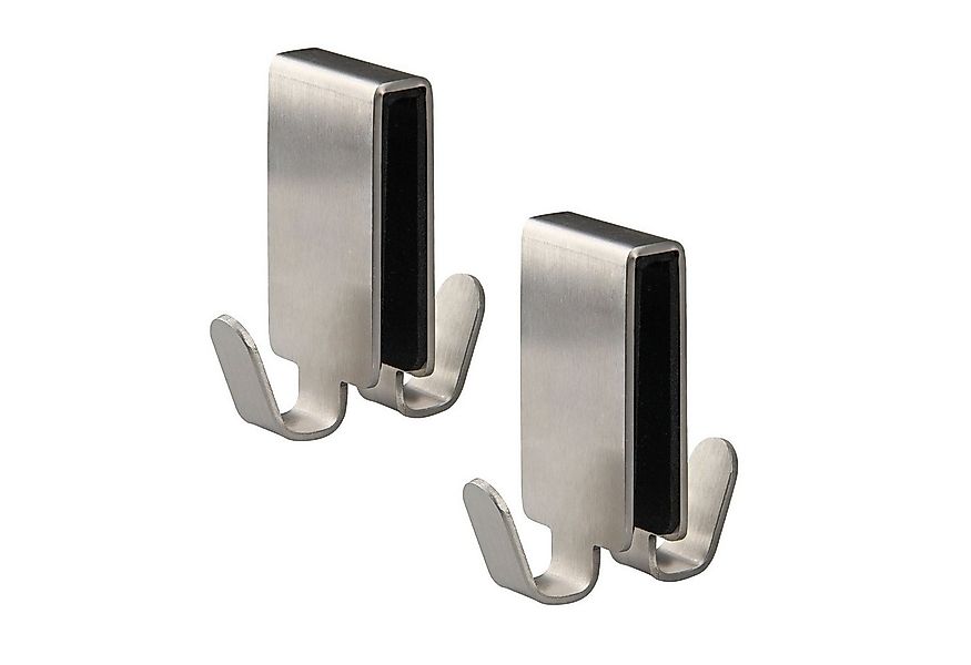 FACKELMANN Handtuchhalter Doppelhaken, Handtuchhalter, Edelstahlhaken, Bade günstig online kaufen