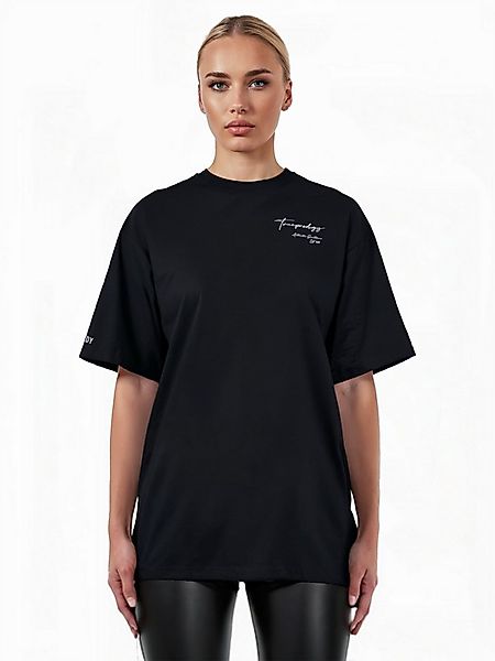 trueprodigy Oversize-Shirt Marin F Logoprint Rundhals dicker Stoff günstig online kaufen