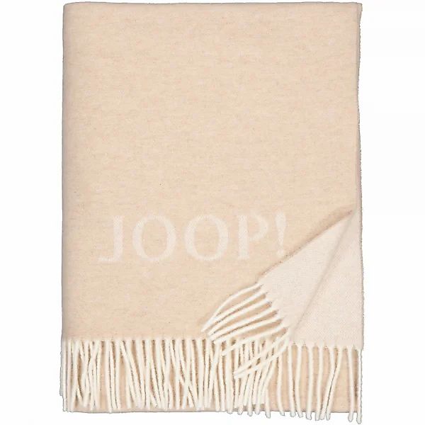 JOOP! Wohndecke Fine-Doubleface - Größe: 130x180 cm - Farbe: Creme-Natur günstig online kaufen