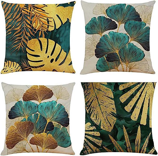 trends for living Kissenbezug 4 Set kissenbezüge 45x45cm kissenhüllen mit u günstig online kaufen