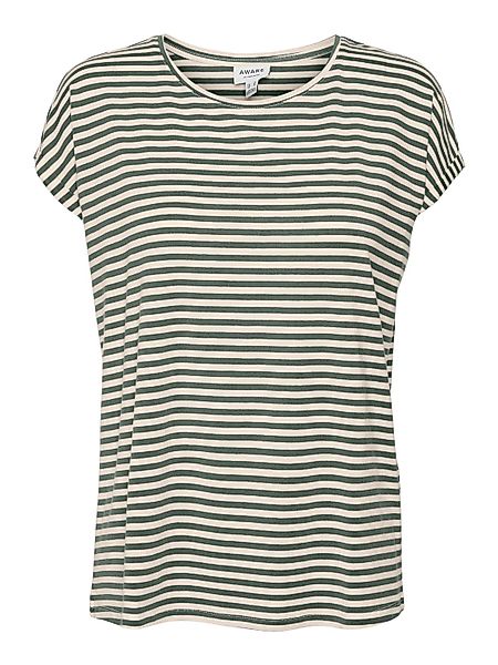 Vero Moda Damen T-Shirt VMAVA PLAIN STRIPE - Regular Fit günstig online kaufen