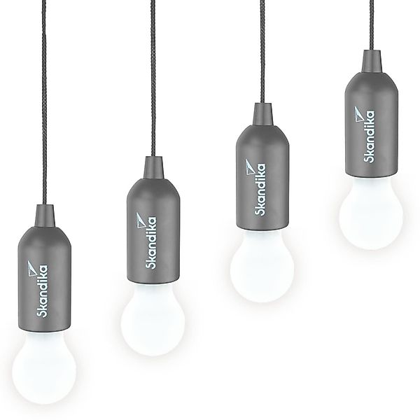 Skandika LED Gartenleuchte Campinglampe Narvik 4er-Set, günstig online kaufen