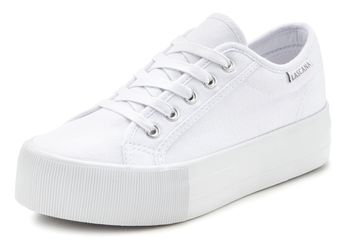 LASCANA Sneaker Schnürhalbschuh, Freizeitschuh aus Textil mit Plateausohle günstig online kaufen