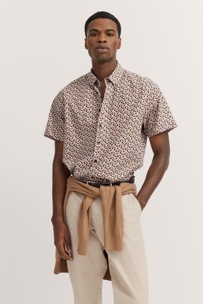 bugatti Kurzarmhemd mit Button-Down-Kragen günstig online kaufen