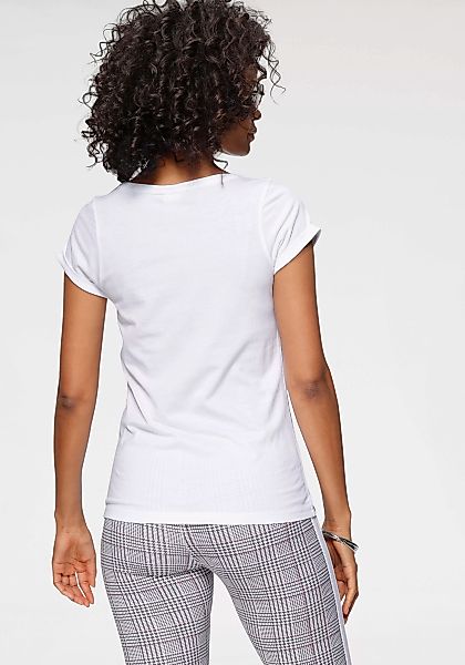 KangaROOS T-Shirt, mit aufgekrempelten Ärmelsaum günstig online kaufen