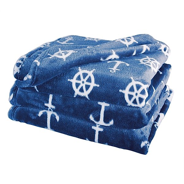 Wohndecke Nautic, Delindo Lifestyle, kuschelig weiche günstig online kaufen