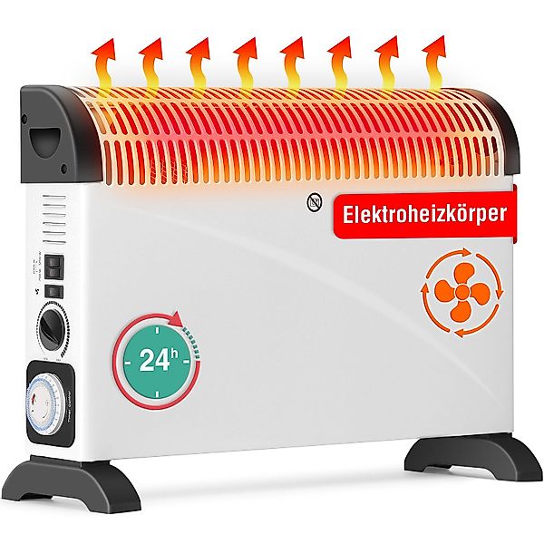 Mia&Coco Konvektor Elektroheizung Energiesparend mit Turbo-Ventilator, günstig online kaufen