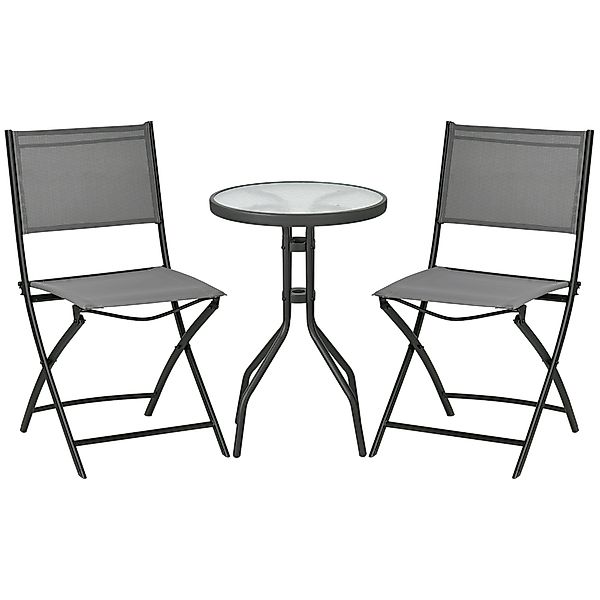 Outsunny Balkonset 3tlg. Garten-Bistroset, inkl. 1 günstig online kaufen