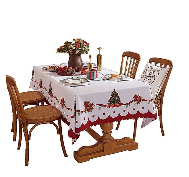 FOUORTUNATE-BEE Tischdecke Weihnachtstischdecke Festliche Deko für Esstisch günstig online kaufen