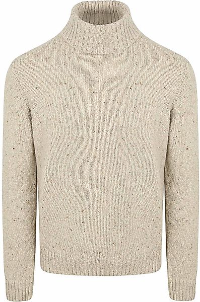 Suitable Rollkragenpullover Donnegal Tweed Eco Wool Beige - Größe XL günstig online kaufen