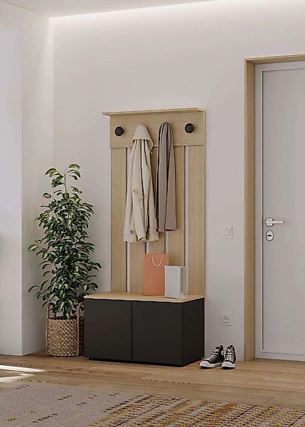 TemaHome Garderobenschrank "Dot, Garderobe, Taschenablage, Jackenaufhänger, günstig online kaufen