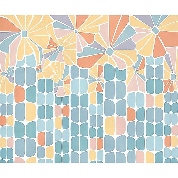 Komar Vliestapete I Fiori 300 cm x 250 cm Mehrfarbig günstig online kaufen