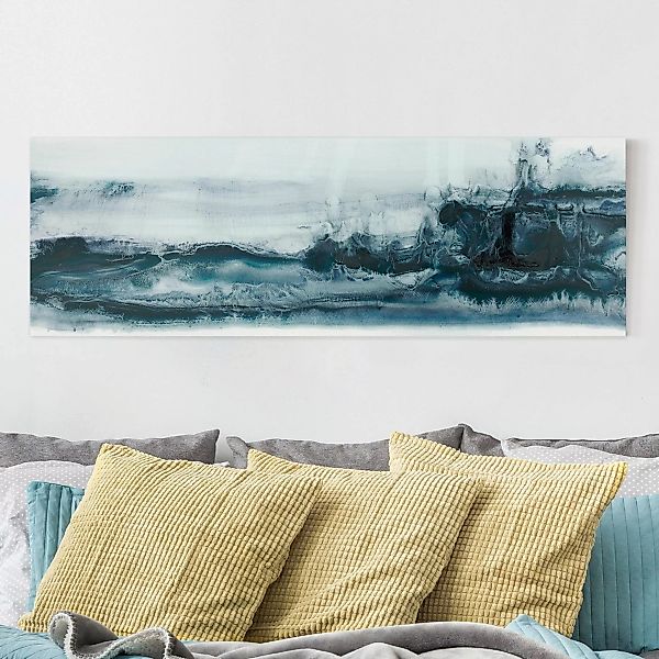 Leinwandbild Abstrakt - Panorama Meeresströmung I günstig online kaufen