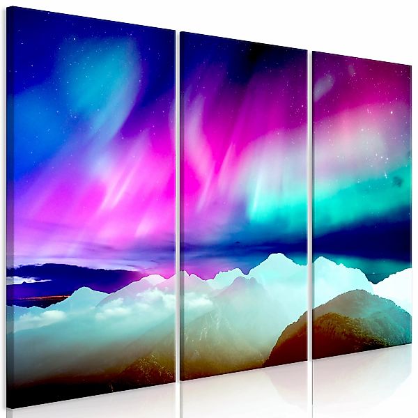 Wandbild - Wonderful Aurora (3 Parts) günstig online kaufen