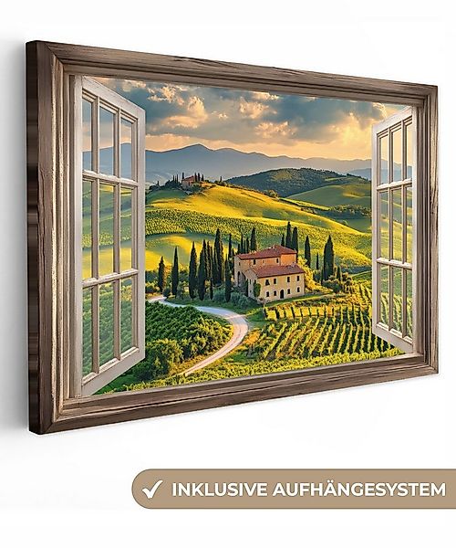 OneMillionCanvasses® Leinwandbild Ansichten - Toskana - Landschaft - Sommer günstig online kaufen