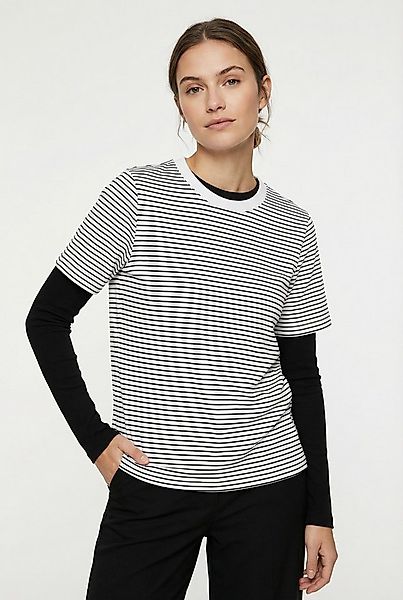 pieces Kurzarmshirt PCRIA SS TEE STRIPES NOOS BC günstig online kaufen