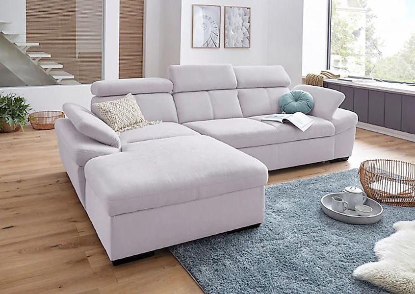 exxpo - sofa fashion Ecksofa »Salerno, inkl. Kopf- und Armteilverstellung, günstig online kaufen