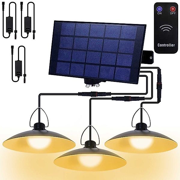 Rosnek LED Außen-Deckenleuchte 1/2/3/4 Kopf, Solar, günstig online kaufen