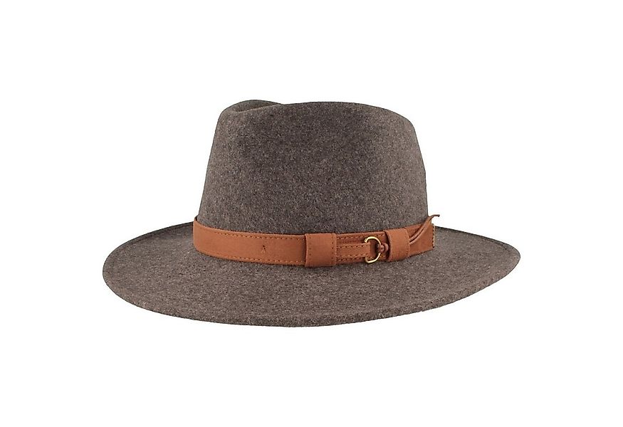 Breiter Filzhut rollbar aus Wollfilz mit Fransen günstig online kaufen
