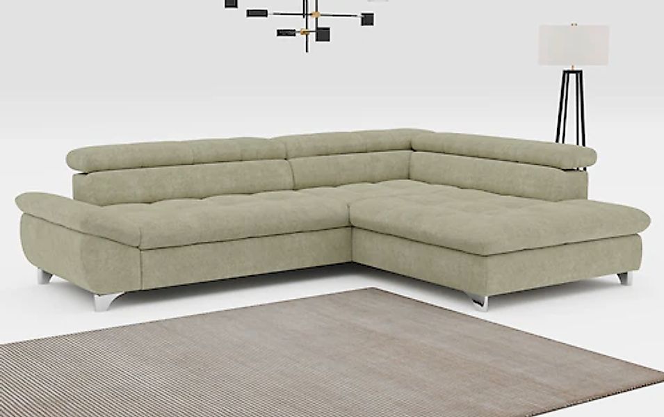 COTTA Ecksofa »Gemini L-Form«, mit Kopfverstellung, optional mit Schlaffunk günstig online kaufen