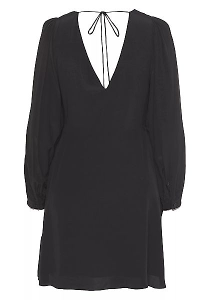 Tommy Hilfiger Blusenkleid FLUID SOLID SHORT V-NECK DRESS mit V-Ausschnitt günstig online kaufen