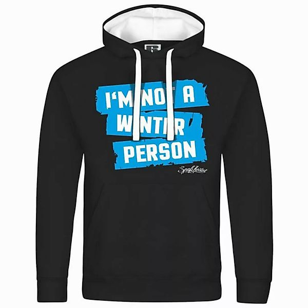 deinshirt Kapuzenpullover Herren Kapuzenpullover Im not a winter person Mit günstig online kaufen