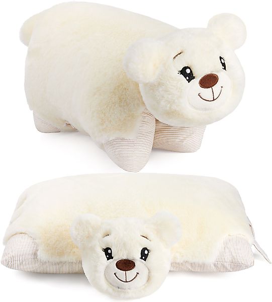 BRUBAKER Kuscheltier Kissen Bär - 2 günstig online kaufen
