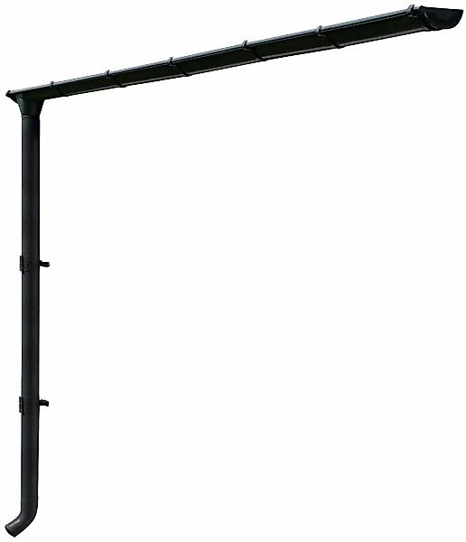 Skanholz Regenrinne Komplett-Set, beschichtet, anthrazit günstig online kaufen